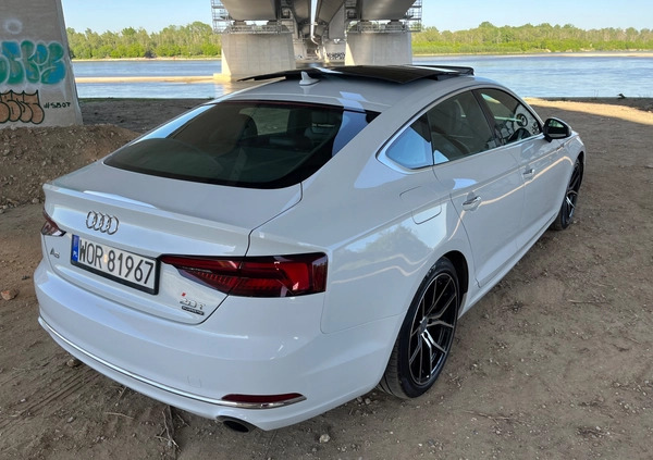 Audi A5 cena 118000 przebieg: 67000, rok produkcji 2018 z Warszawa małe 781